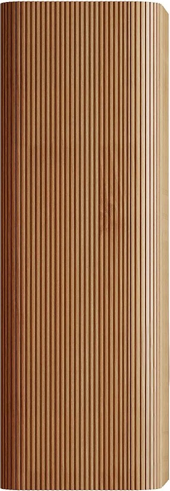 Wisząca kolumna łazienkowa z litego drewna - Jasny naturalny - H110 cm - BULMAS