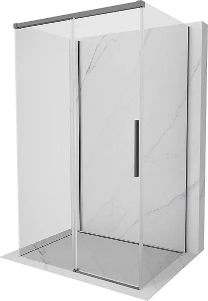Mexen Rox-3S kabina prysznicowa 3-ścienna rozsuwana 105 x 90 cm, transparent, gun metal - 8C2-105-090-95-00-3S