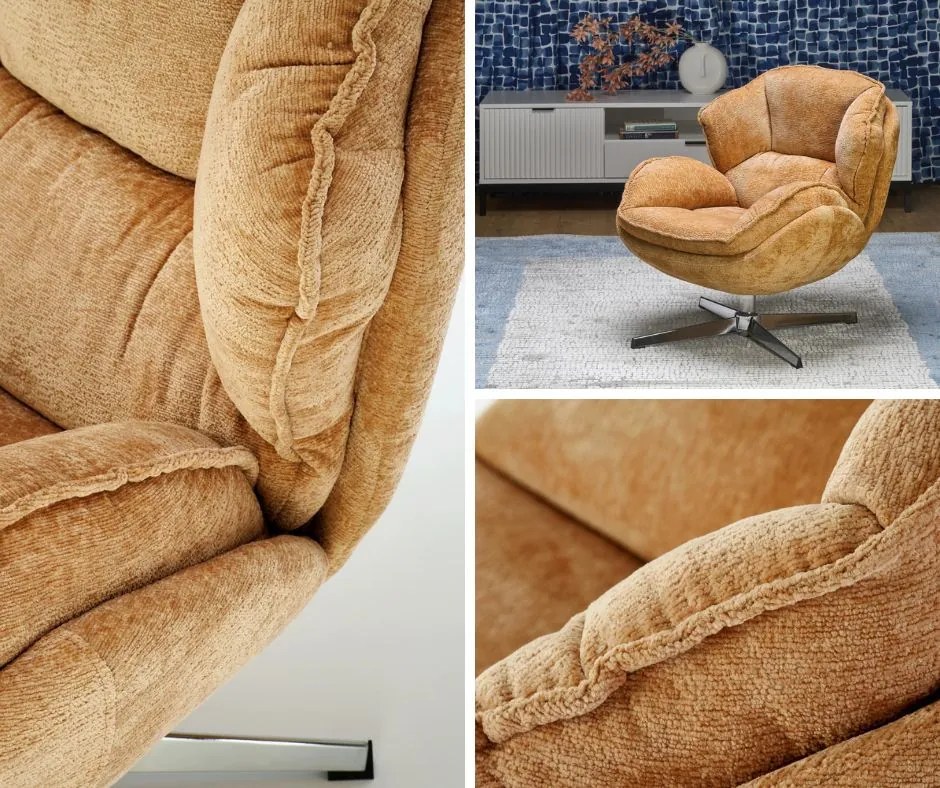 Fotel wypoczynkowy z grubymi poduchami Guido Halmar