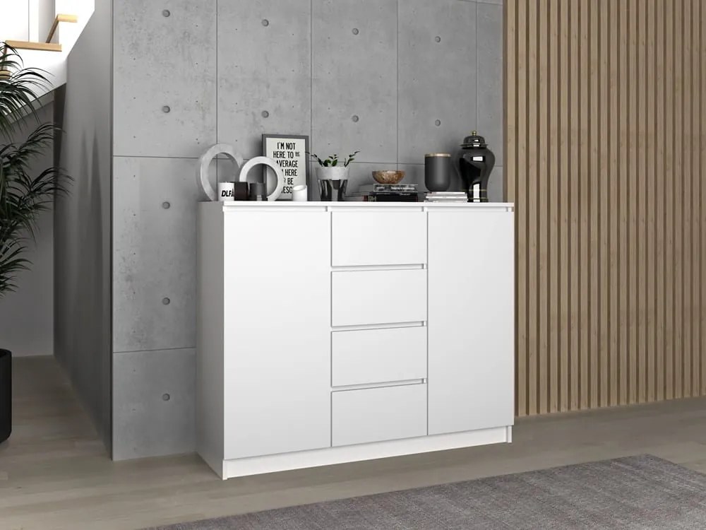 Komoda z 6 szufladami Malwa 2D4S/120 BIAŁY