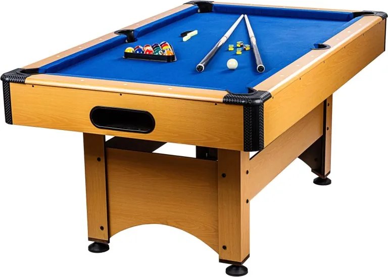 GamesPlanet Stół bilardowy 6 stóp, jasno-niebieski z wyposaż