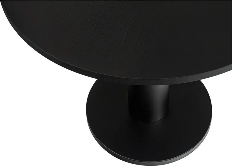 Okrągły stół z blatem w dekorze dębu ø 80 cm Sool – noo.ma