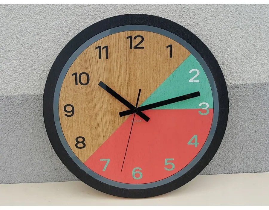 Zegar ścienny nowoczesny z cichym mechanizmem do salonu sypialni okrągły