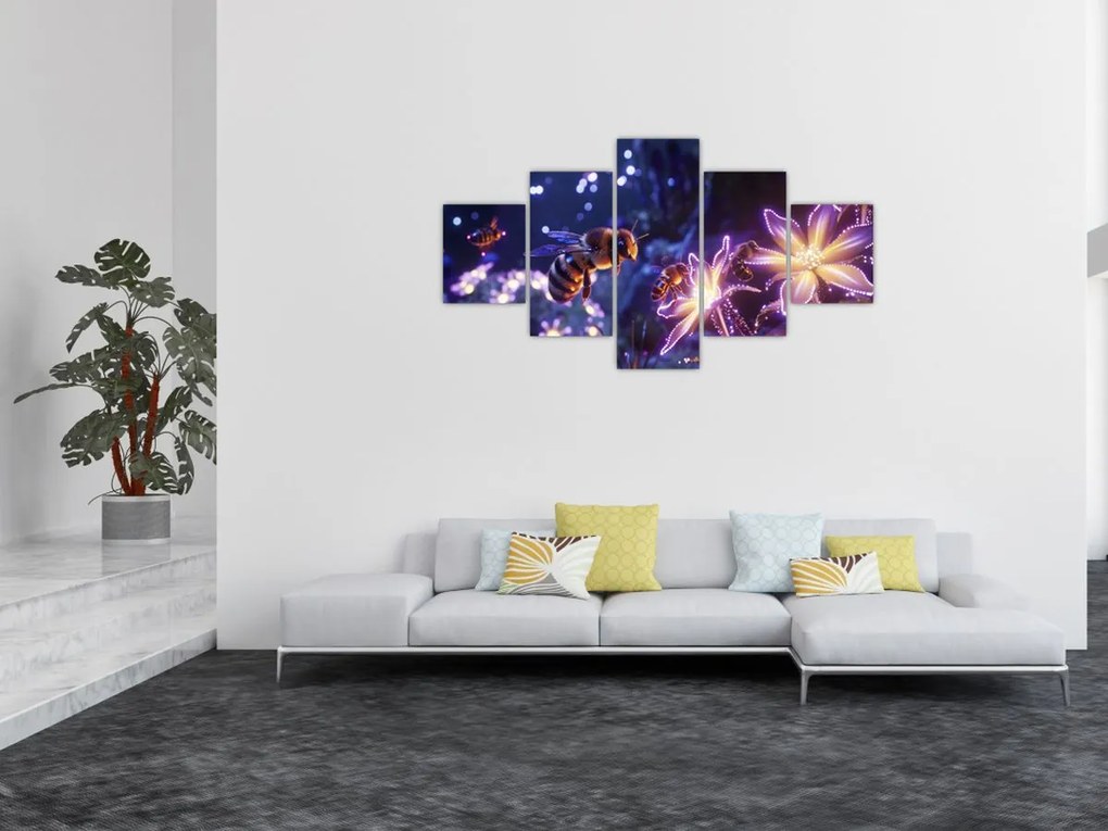 Obraz - Bee Meadow III. (125x70 cm)