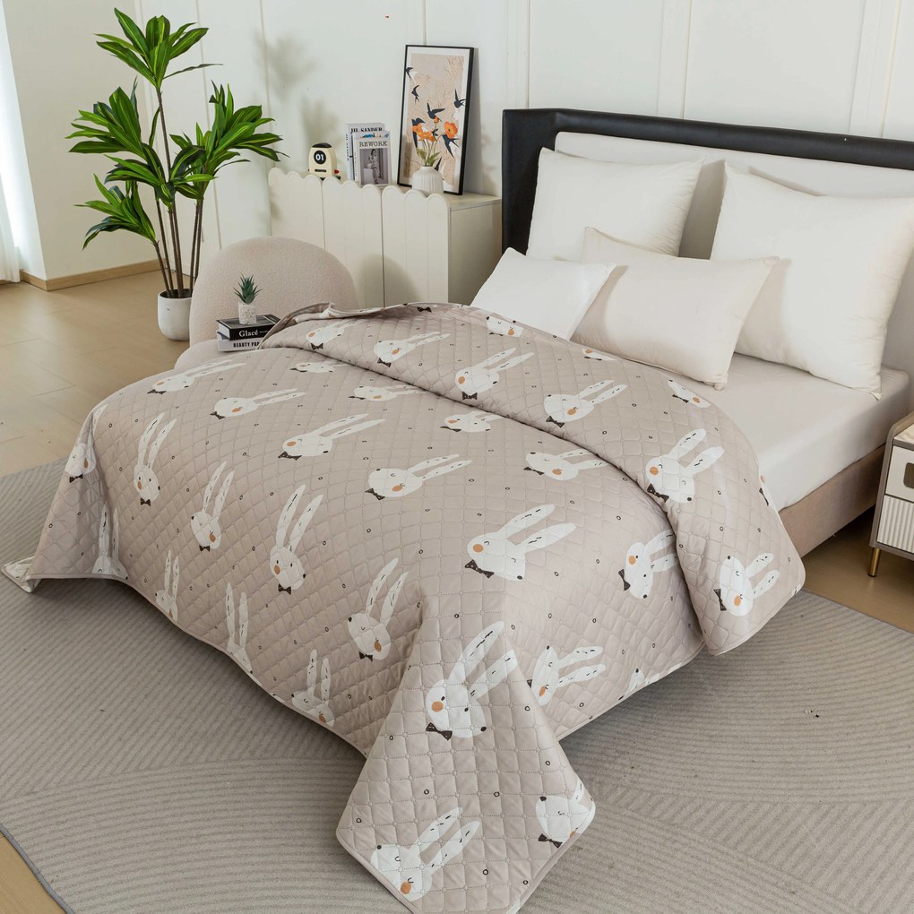 Narzuta na łóżko WHITE RABBIT, beżowy Rozmiar: 170 x 210 cm