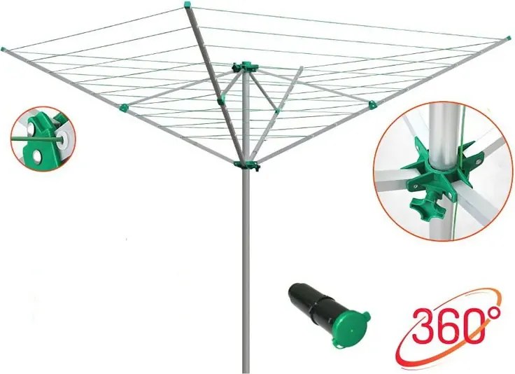 Zielona Obrotowa Suszarka Ogrodowa G9-Z24