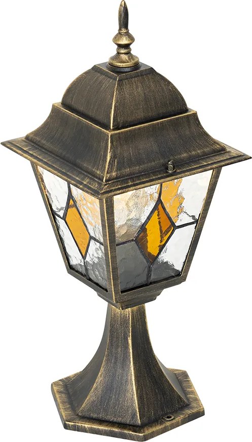 Antyczna latarnia ogrodowa w kolorze starego złota 45 cm - Antigua