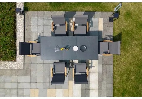 LIVORNO - składany stół ogrodowy 180/240 x 100 x 75,5 cm