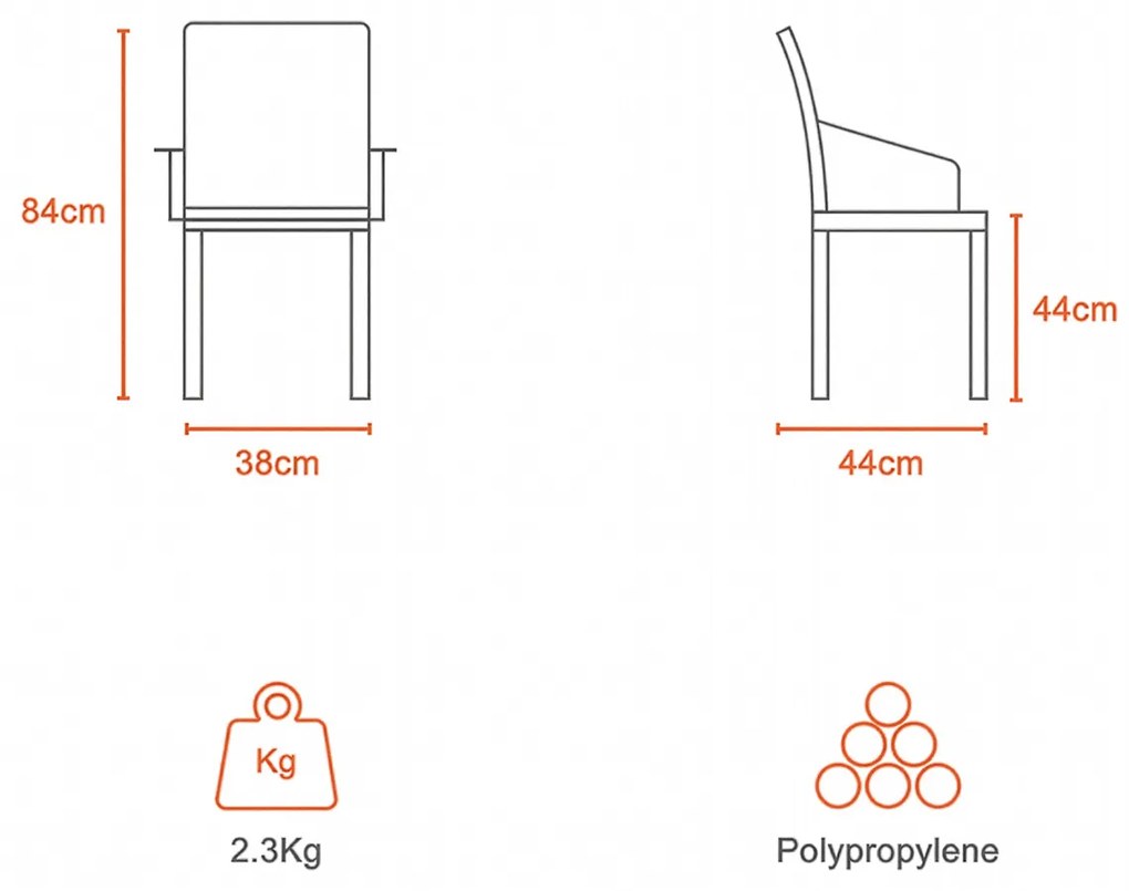 Fotel rattanowy Night 52 x 56 x 84 cm