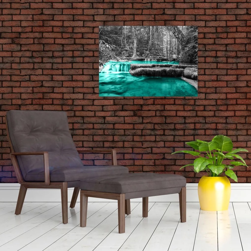 Obraz - Zimowa rzeka (70x50 cm)