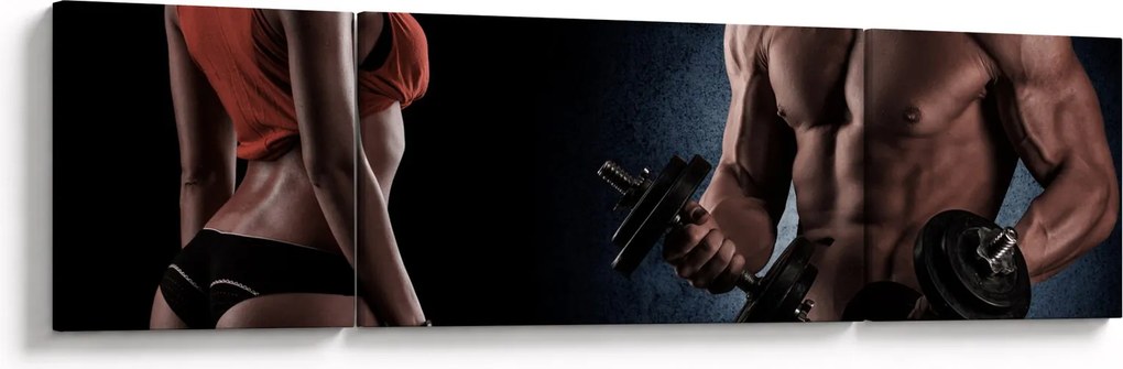 Obraz - Fitness (170x50 cm)