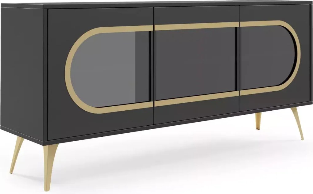 Komoda Selene 3-drzwiowa nowoczesna z cichym domykiem – elegancka, trwała
