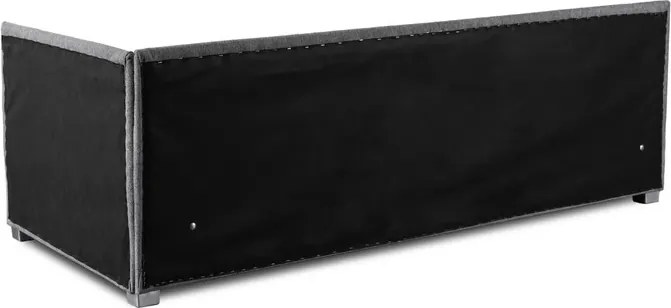 Łóżko Tapczan Młodzieżowe KARO 2 90x200 cm Narożne Szare