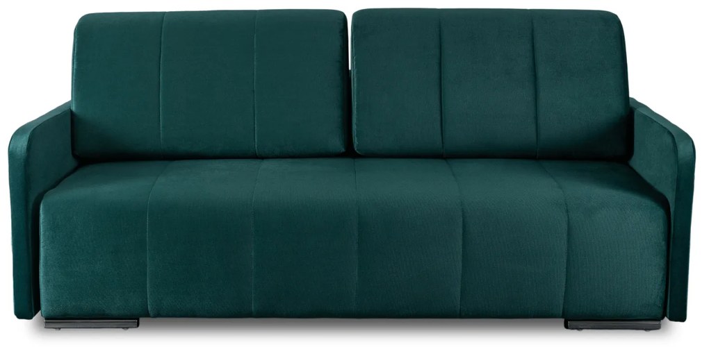 Sofa Rozkładana z Funkcją Spania IBIZA Dwuosobowa Zielona Nowoczesna do Salonu