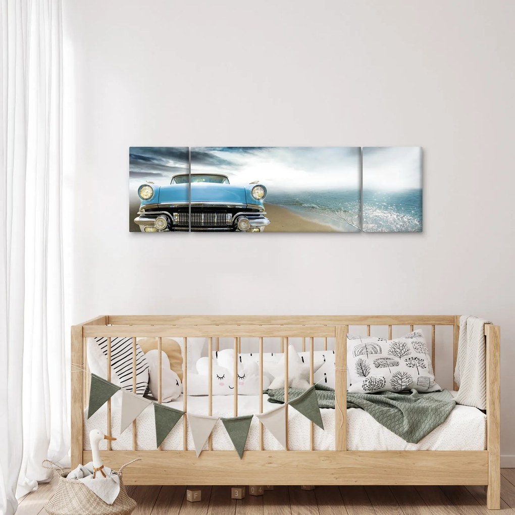 Obraz - Kabriolet w stylu vintage (170x50 cm)