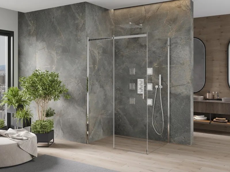Mexen Omega kabina prysznicowa rozsuwana 110 x 80 cm, transparent, chrom - 825-110-080-01-00