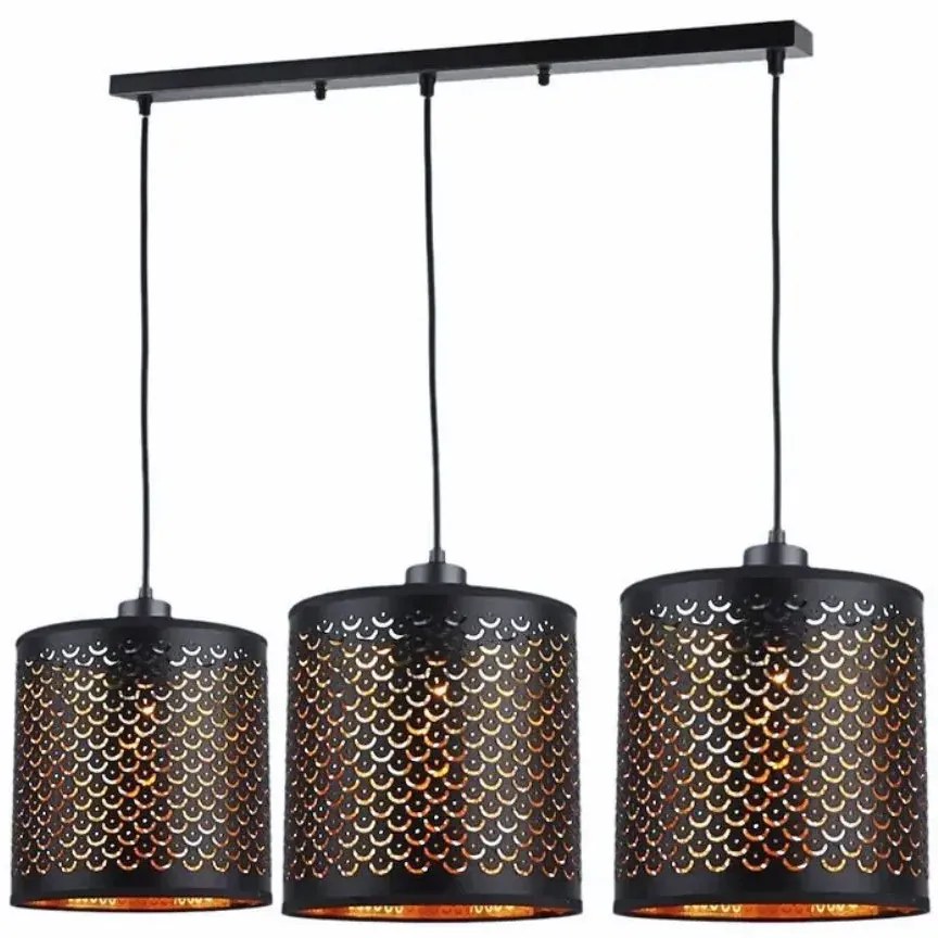 Potrójny metalowy żyrandol F5-H09