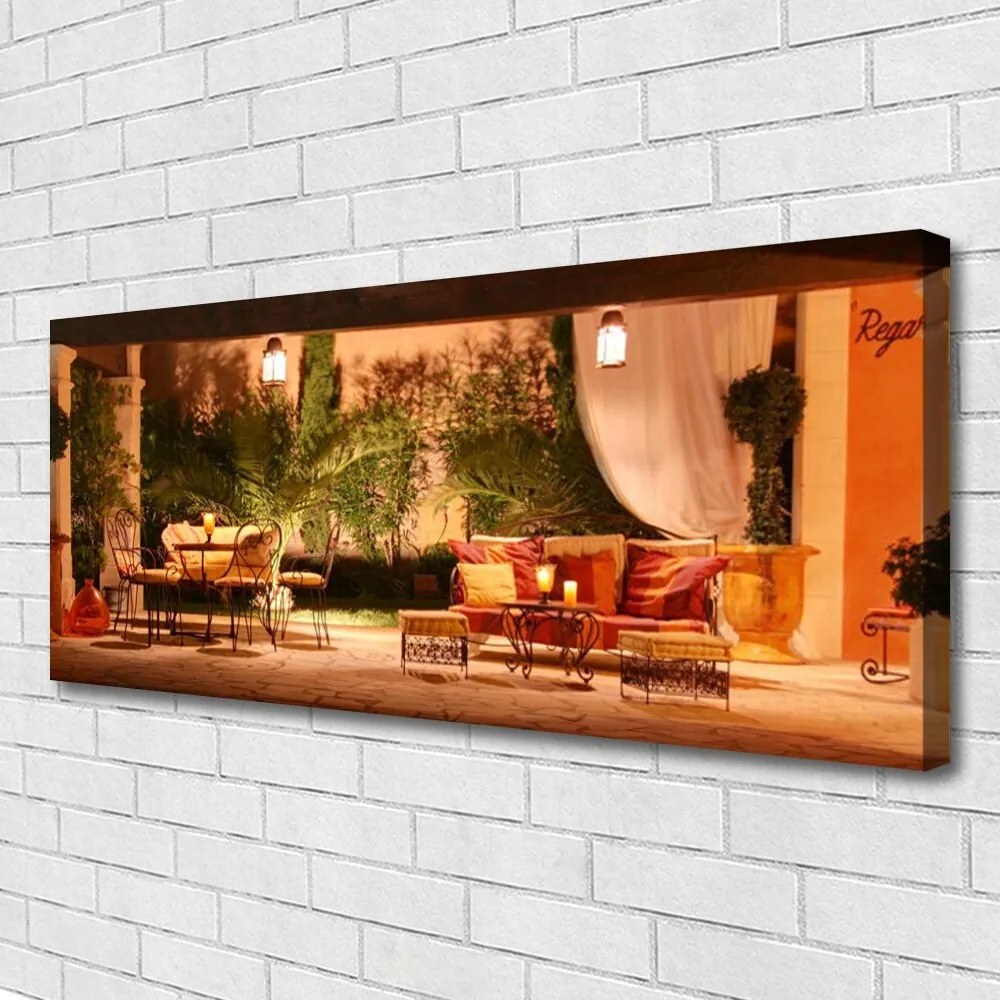 Zdjęcie na płótnie Malownicza Restauracja Miejska