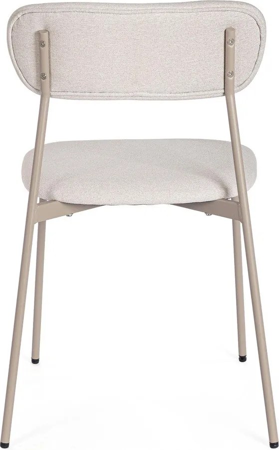 Szarobrązowe tapicerowane krzesło Inka – Yes Everyday