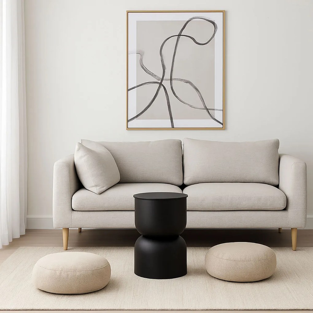 Stolik kolumna DISA, matowy, Ø 31 cm