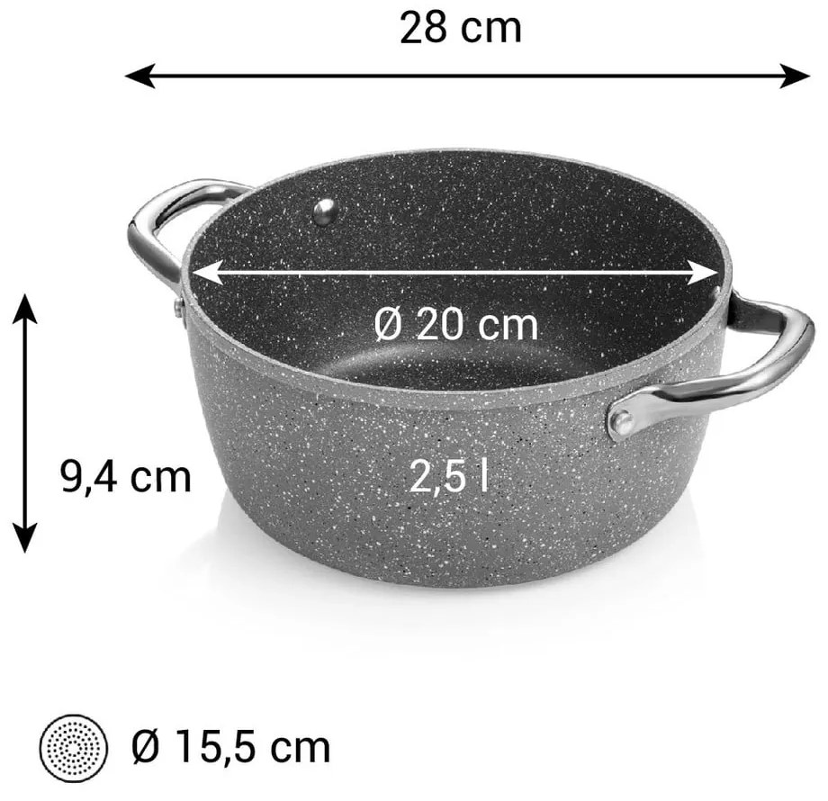 Garnek aluminiowy odpowiedni na indukcję 2,5 l i-Premium – Tescoma