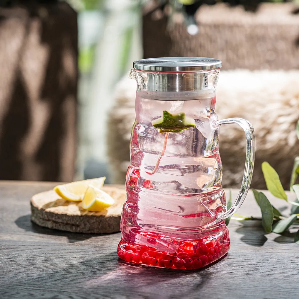 4Home Dzbanek szklany Wave Hot&Cool, 1,2 l