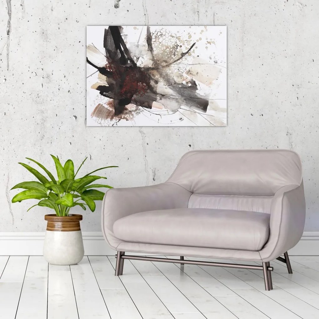 Obraz na szkle obrazu abstrakcyjnego (70x50 cm)
