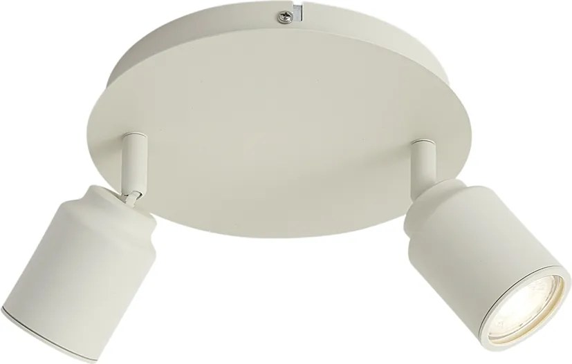 Nowoczesny reflektor łazienkowy beżowy 2-punktowy IP44 - Ducha