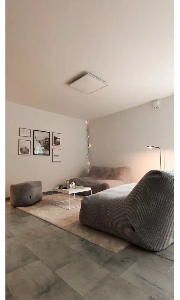 Kremowy worek do siedzenia z materiału bouclé Sofa Tube 160 – SLOWDOWN