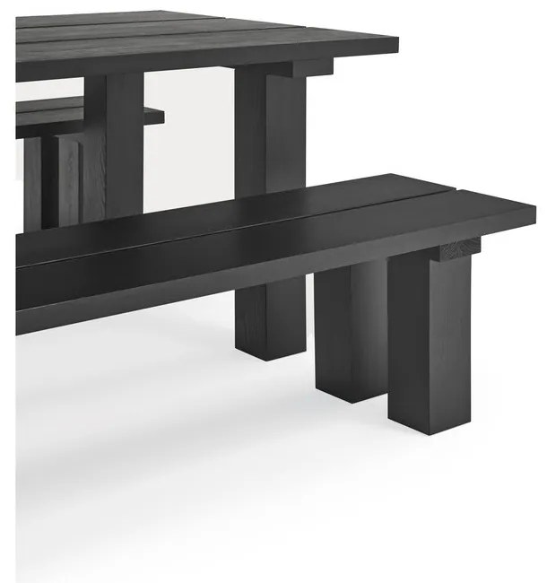 Stół z blatem z drewna sosnowego 100x260 cm Banda – Teulat