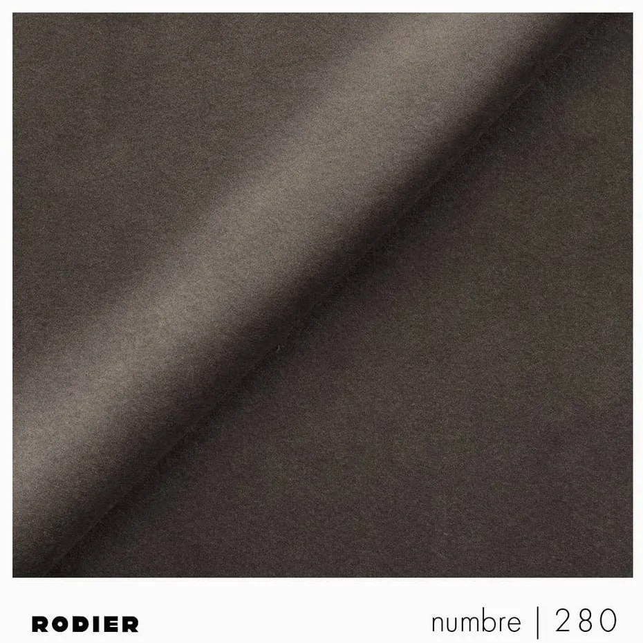 Szarobrązowa aksamitna rozkładana sofa 256 cm Rene – Rodier