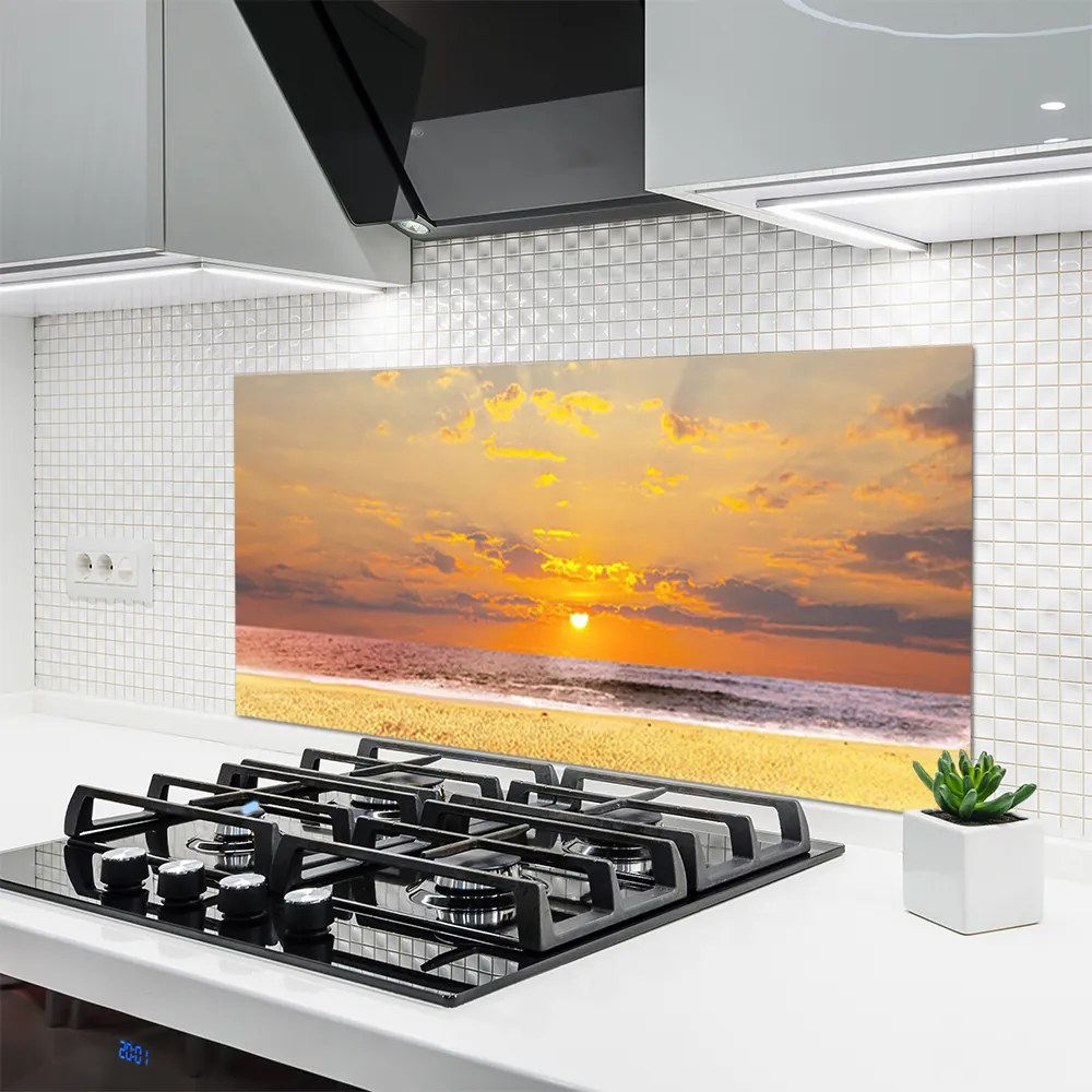 Panel Szklany Lazurowa Zatoka I Piasek