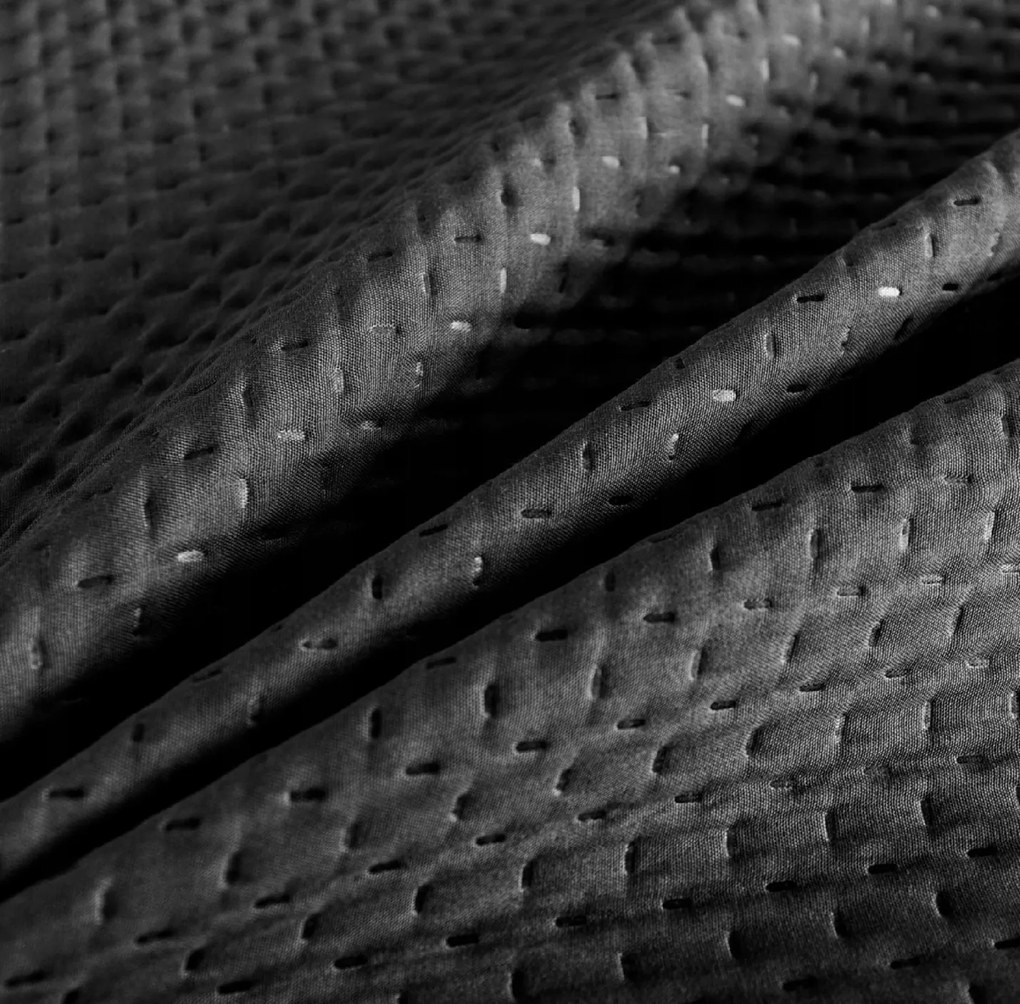 Narzuta na łóżko MONTEGO, czarna Rozmiar: 170 x 210 cm