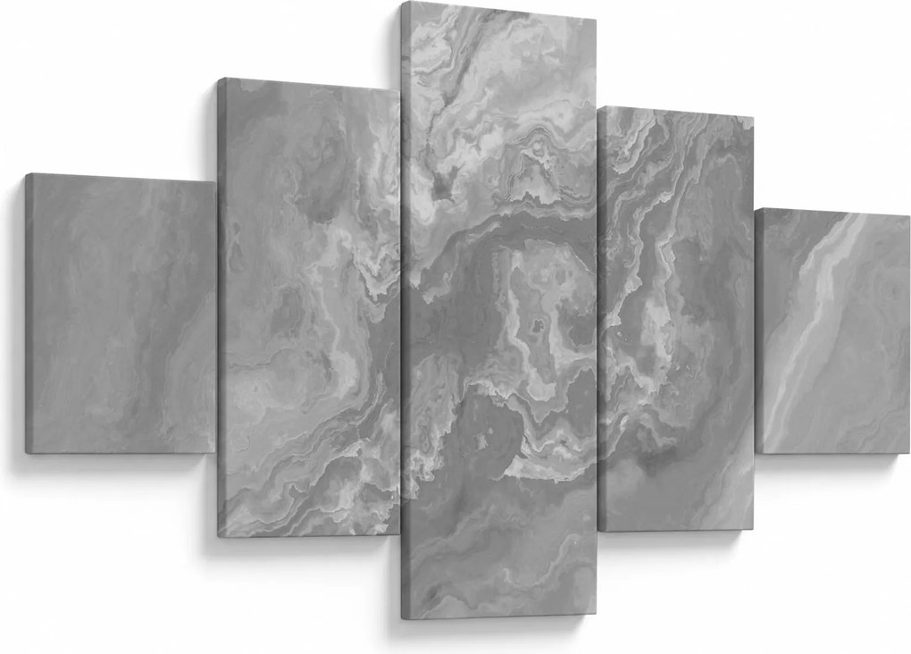 Obraz - Marmur w czerni i bieli (125x70 cm)