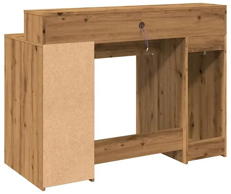 Biurko podświetlane 120 cm dąb artisan E7-A01