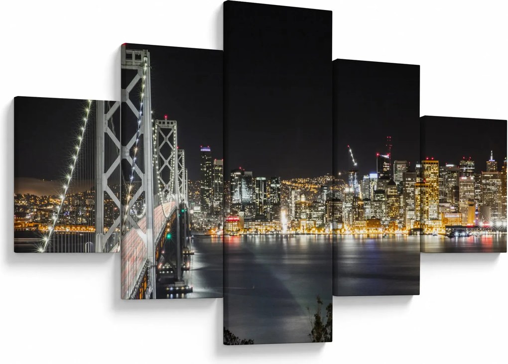 Obraz Brooklyn Bridges i Nowego Jorku (125x70 cm)
