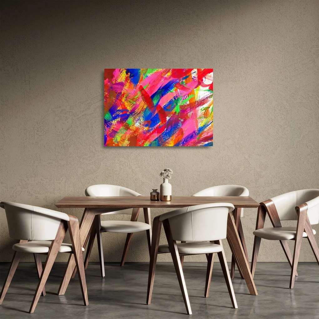 Obraz na szkle - Kolorowa abstrakcja (70x50 cm)