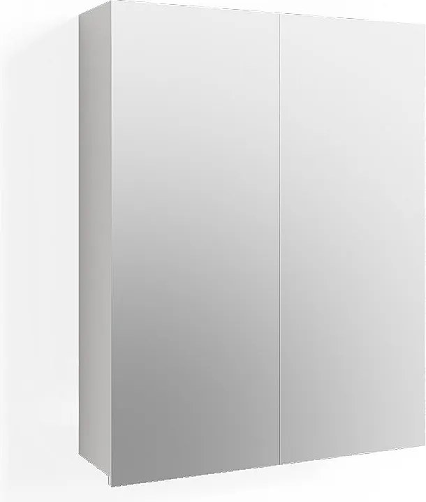 Szafka z lustrem w łazience biały wysoki połysk 60x17.2x77 fredd