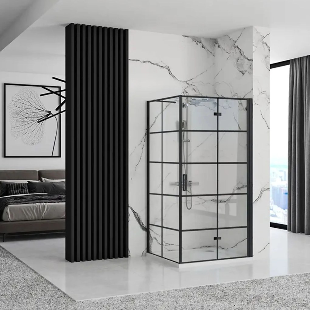 Kabina prysznicowa Rea Molier Black 100x90