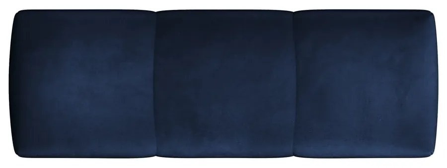 Niebieskie aksamitne oparcie do sofy modułowej Rome Velvet – Cosmopolitan Design
