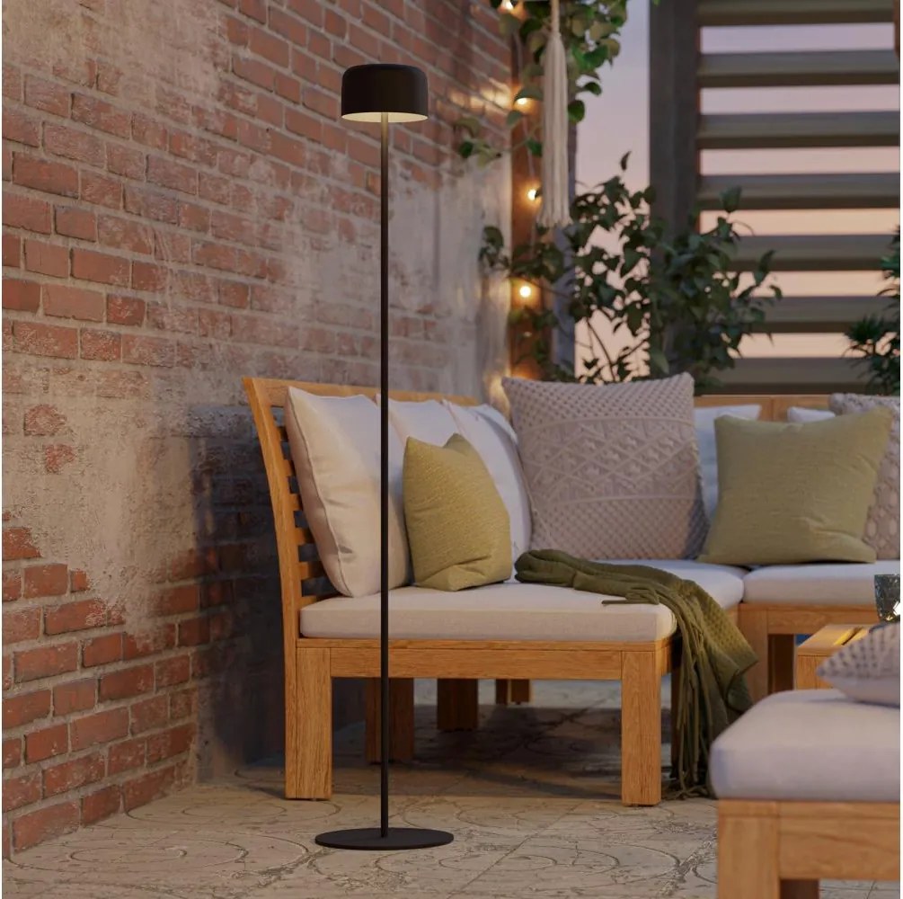 Eglo 901891 - Solarna lampa stojąca ROCCANOVA LED/2,8W/3,7V IP44 czarna