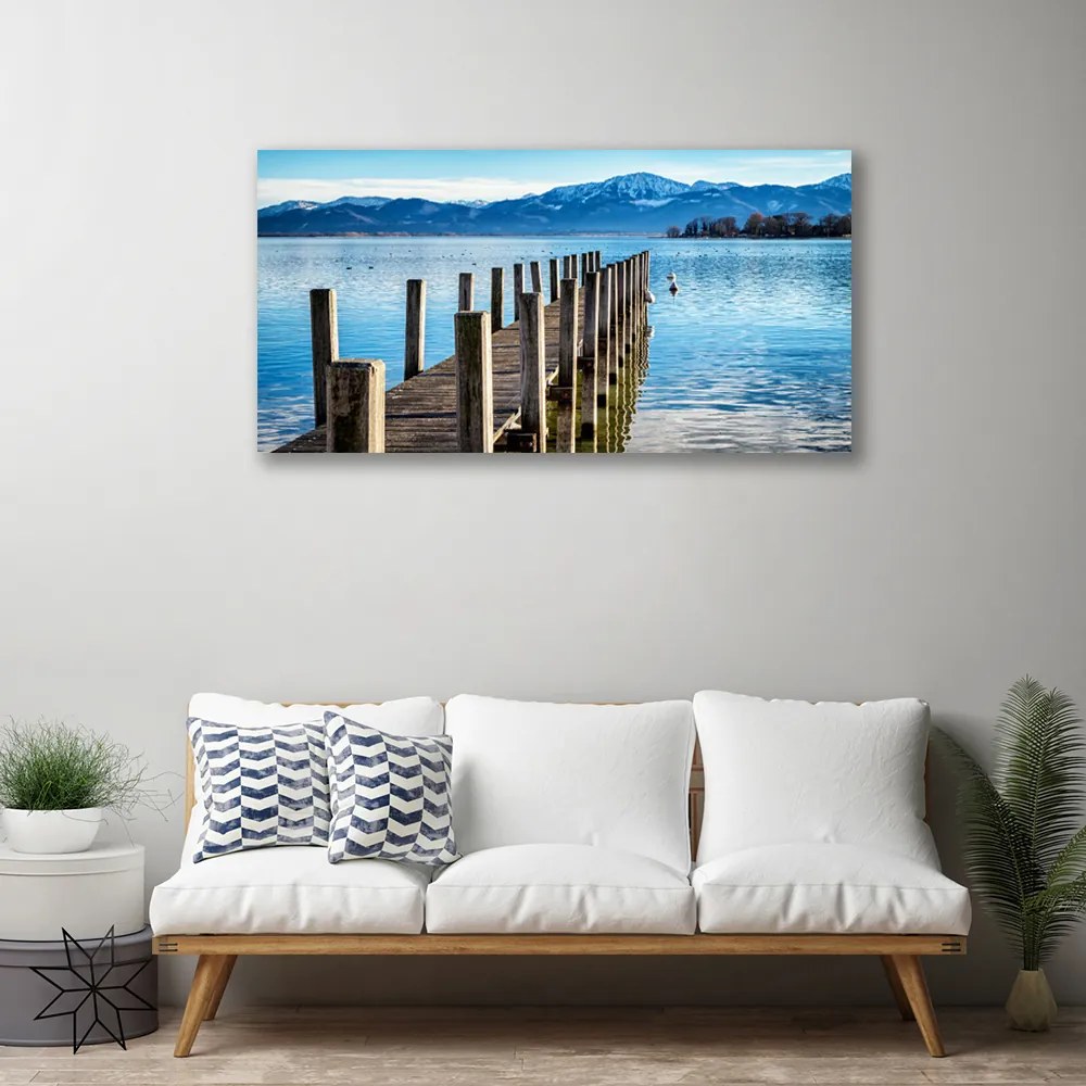 Obraz na płótnie Most nad Fiordem