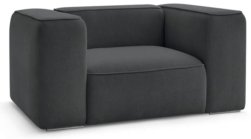 Ciemnoszary fotel Zephyr – Bobochic Paris