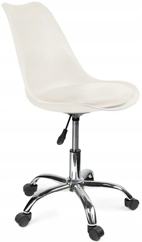 Krzesło do biurka białe - Tunier 3X