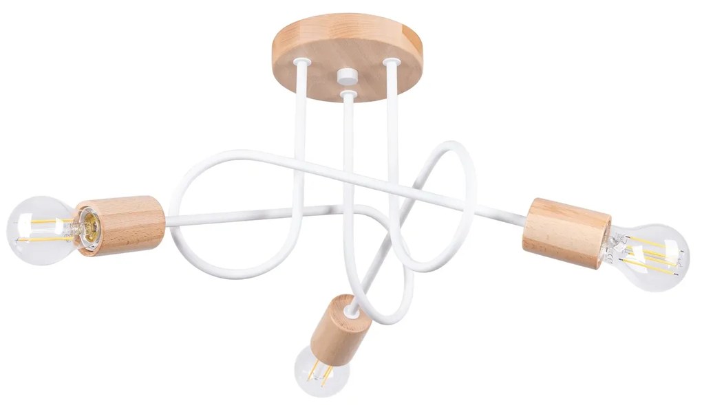 Żyrandol EMBER 3 biały SOLLUX LIGHTING