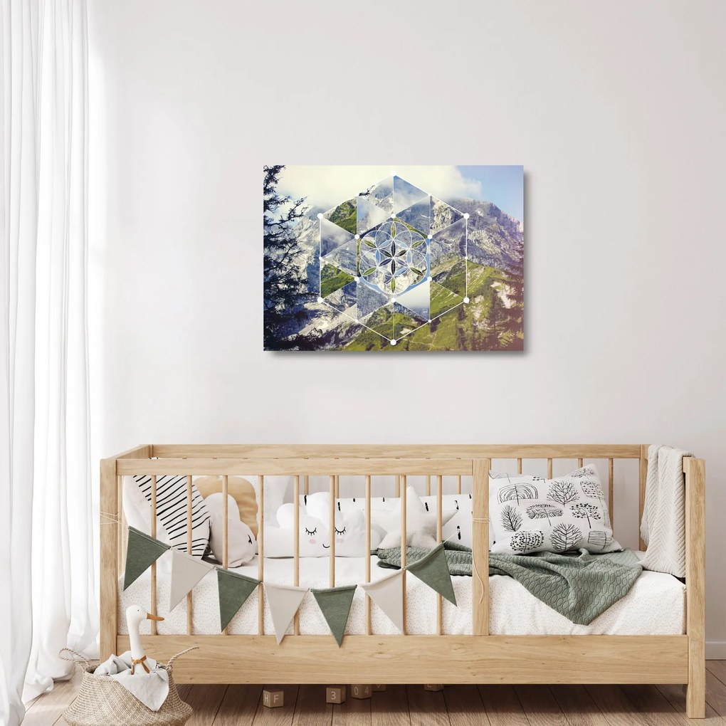 Obraz na szkle - Figura geometryczna (70x50 cm)