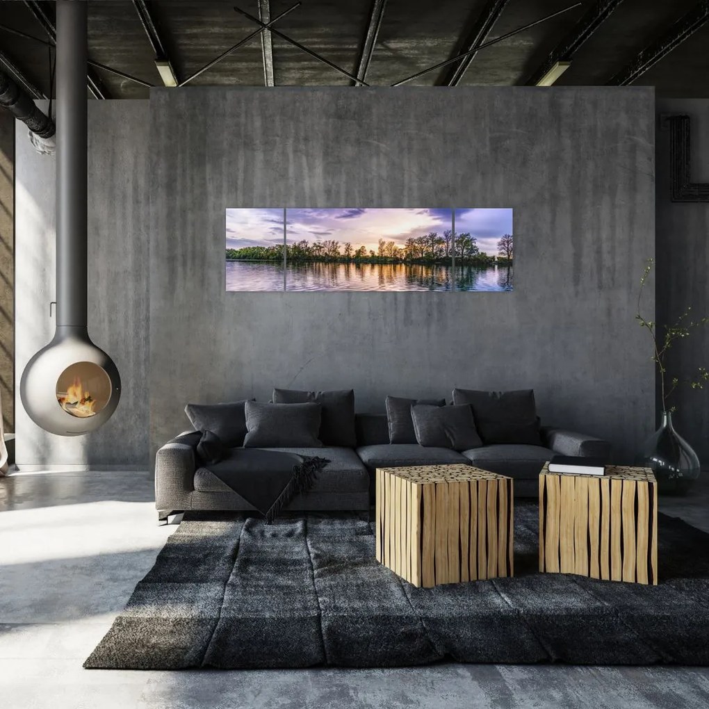 Obraz jeziora (170x50 cm)
