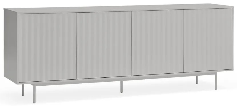 Szara niska komoda 211x80 cm Sierra – Teulat