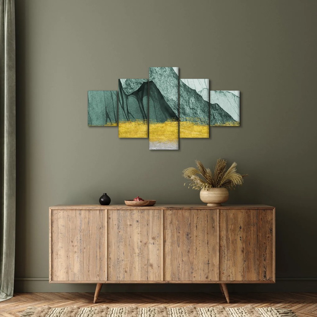 Obraz - Emerald Mountains N⁰2 (125x70 cm)