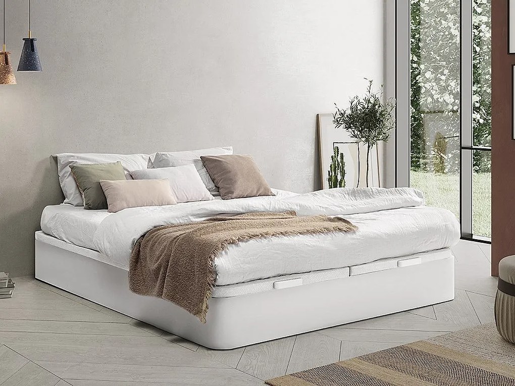 Stelaż ze skrzynią - 180x200 cm - Biały mat - HESTIA marki YSMÉE